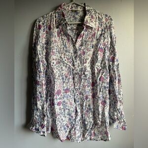 Fittiway Floral Silk blouse